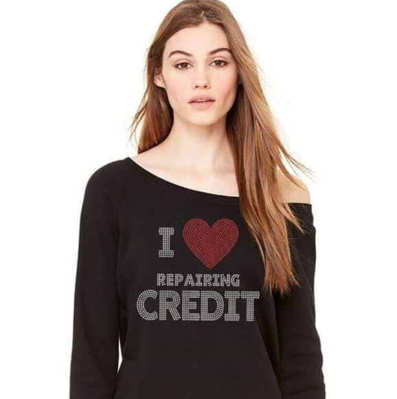 Next Level Apparel Tops - I Love Repairing Credit OTS Tee